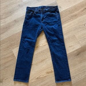 AG Adriano Goldschmied The Matchbox Dark Blue Slim Straight Jeans